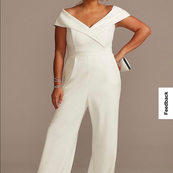 Brand New Bridal Jumpsuit with belt - Picture 3 of 3